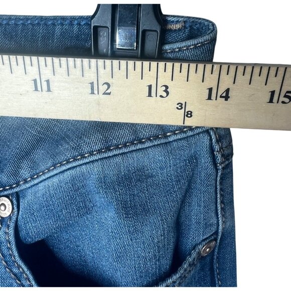 Seven7 Womens Mid-Rise Skinny Fit Denim Capri Jeans Medium Wash Size 4 - Picture 7 of 16
